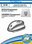 Hanestroem – Vacuum cleaner bags K56 fits: BOSCH Eromaxx / SIEMENS Dynapower