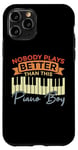 Coque pour iPhone 11 Pro Piano Claviers Pianiste Kid