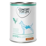 Concept for Life Veterinary Diet Hypoallergenic Kangaroo - Ekonomipack: 24 x 400 g