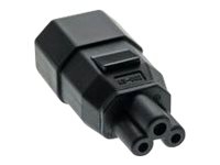 MicroConnect - Adapter för effektkontakt - IEC 60320 C5 till IEC 60320 C14