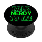 Talk Nerdy To Me Hacker Programmer Pixel Vintage Retro Gamer PopSockets PopGrip: Swappable Grip for Phones & Tablets PopSockets Adhesive PopGrip