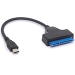 Adaptateur Usb C Vers Sata-Câble De Disque Dur Type C Vers Sata Iii Pour Disque Dur Sata 3 Hdd Ssd 7+15 Broches Thunderbolt 3 Convertisseur