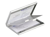 Durable Business Card Holder/Case Duo - Visitkortsfodral - Aluminium - Silver