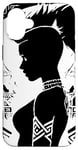 Coque pour iPhone 16 Plus Fantasy Post Punk Celtic Tribal Art Batcave Girl Gothique