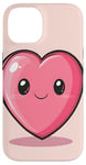 Coque pour iPhone 14 Kawaii Coeur Cartoon Saint-Valentin