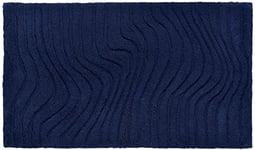 Grund Tapis De Bain Marea - Bleu Foncé - 120 X 70 Cm