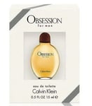 CK Calvin Klein Obsession For Men Edt Splash On 15ml Spray Travel Size