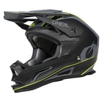 O'NEAL | Casque VTT | VTT de Descente | Norme de sécurité EN1078, Ouvertures de Ventilation pour Le Refroidissement, Coque extérieure ABS | Drop DH Helmet | Adulte | Noir Jaune | Taille M