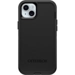 OtterBox iPhone 15 Plus and iPhone 14 Plus Defender Series Case - BLACK, screenless, rugged & durable, with port protection, includes holster clip kickstand