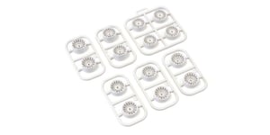 KYOSHO, MINI-Z AWD, WHITE MULTI OFFSET WHEEL SETS (14pcs) MDH100W