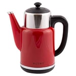 PLINT Red Kettle - 1,7 litre Capacity - Double Wall Hot Water Kettle for Thé and Coffee - Fast Boil - 1500W sans fil électrique - BPA Free -Dry Protection - Anti Slip 360° base Kettle