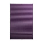 BLINDECOR Store plissé sans perçage Rideau de fenêtre plissé translucide en Polyester 100 x 140 cm 607 cm Violet