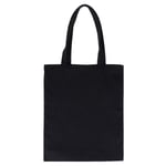 Tote Bag i Tjockt Canvas, Bomull, Handväska, Tom Tote-Pouch för DIY-Hantverk, Presentpåse (Svart)Bl Black