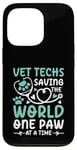 Coque pour iPhone 13 Pro Vet Techs Saving The World One Paw At A Time