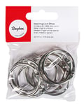 Rayher Anneaux en métal à ouvrir, p. porte-clés, reliure, 9pcs 32 mm ø, 2520600