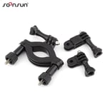 YOINS® Go Pro Motorcycle Handlebar Seatpost Pole Roll Bar Mount avec bras d'extension pour GoPro Hero 4/3 + / 3/2