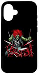 Coque pour iPhone 16 Kit de batterie Rock and Roll Band Rock On Drum du batteur Skeleton Guy