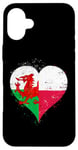 iPhone 16 Plus Half Polish Half Welsh A Poland Wales Flag in Heart Case