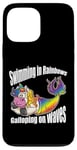 iPhone 13 Pro Max Swimming in Rainbows Galloping on Waves Mystic Hybrid Case