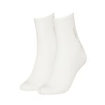 Calvin Klein Strumpor 2P Women Rib Sock Vit One Size Dam