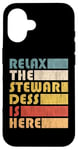 Coque pour iPhone 16 Relax Stewardess, Hôtesse De L'air