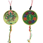 Car- Or Window Pendant Green Tara & Dorje