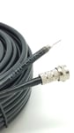 10m Black Twin Shotgun Satellite Coaxial Cable Complete Kit for Sky+ HD Freesat