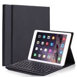 Ceci est un clavier QWERTY，Etui coque avec clavier Bluetooth pour Apple iPad air 1/2 iPad Pro 9.7 / iPad 9.7 2017 - Noir