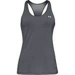 Under Armour Women UA Heatgear Racer, Tight-Fit Women's Vest with Soft Feel, Sleek Women's Sleeveless T-Shirt with Graphic Design