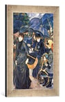 Kunst für Alle 'Image encadrée de Pierre Auguste Renoir The parapluies, c.1881–6, d'art dans Le Cadre de Haute qualité Photos Fait Main, 30 x 40 cm, Argent Raya