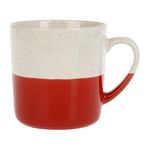 GENEVIEVE LETHU 535993 Mug 38 cl en Grès - Collection L'ENTRE DEUX - Ø 9 cm H 9 cm - Coloris Rouge