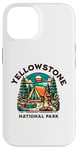 Coque pour iPhone 14 Randonnée familiale en plein air dans le parc national de Yellowstone Forest