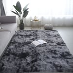 (Harmaa-02-50x160cm)Isot matot moderniin olohuoneeseen Pitkät hiukset Lounge-matto makuuhuoneeseen Pörröinen sisustus Nordic Fluffy Floor sänkymatot