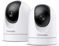 Cinnado WiFi Cameras House Security - 2K Indoor CCTV Baby Monitor Camera...