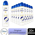 Dove Advanced Care Anti-Perspirant Deodorant Spray Original 200ml, 30 Pack