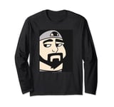 Jay & Silent Bob Cartoon Big Face Box Up Long Sleeve T-Shirt