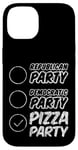 Coque pour iPhone 14 Republican Party Decromatic Party Pizza Party --