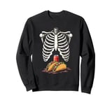 Humorous Ribcage Taco Sweatshirt