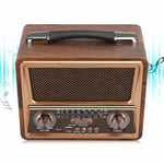 Retro Wooden Wireless Bluetooth Portable Speaker Rechargeable Stereo Subwoofer