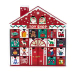 Santa's Toy Shop Christmas Advent Calendar | Fill Your Own Calendar - 41x39cm