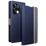 Folio Oppo Reno 8 Pro 5G Stand Striped Finish Slim Navy / Grey