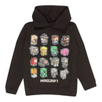Minecraft Mini Mobs Pullover Hoodie, Girls, 5-15 Years, Black, Official Merchandise
