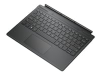 Dell Travel Keyboard - Tangentbord - Med Clickpad - Docka - Azerty - Fransk - Ljus Apollo - För Latitude 7320, 7320 Detachable