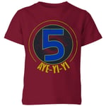 T-shirt Power Rangers Alpha-5 Logo - Burgundy - Enfants - 9-10 ans