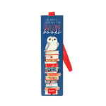 Legami Marque-page avec élastique marque-page, utile aussi pour tenir le livre fermé, en papier certifié plastifié, 4,7 x 17,5 cm, thème Owl