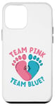 Coque pour iPhone 12 mini Équipe rose ou équipe bleue pour révéler le futur parent papa maman