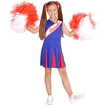 WIDMANN MILANO PARTY FASHION - Costume de cheerleader pour enfants, robe, manifestation sportive, uniforme scolaire, lycée