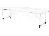 Activeshop Hopfällbar Massagebänk Aluminium Comfort Activ Fizjo 2 Segment Vit