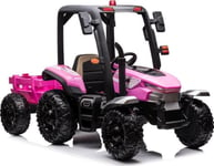 Lean Cars Elektrisk Traktor For Barn Blt-206, Rosa