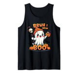 Funny Halloween Ghost Bruh I Mean Boo Skull Pumpkin Candy Tank Top